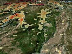 Plan des pistes Nord Freeride