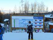 Panneau d'information à la station de la vallée