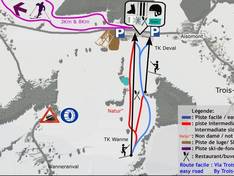 Plan des pistes Val de Wanne
