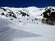 Zone d'entraînement Valatsch à la station supérieure de la télécabine Haideralm