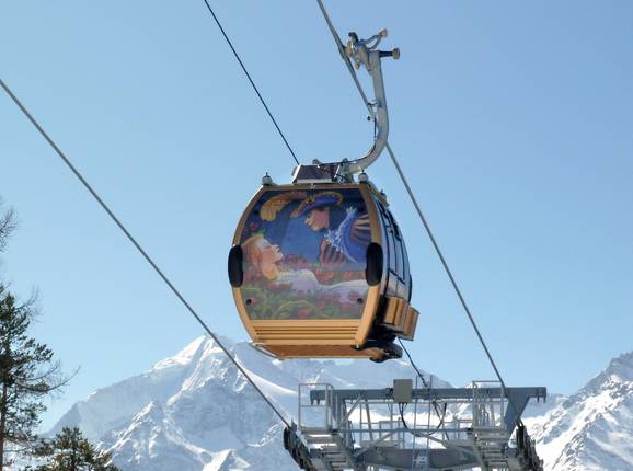 Grächen-Hannigalp (Märchengondelbahn) - 8 places | Télécabine (monocâble à mouvement unidirectionnel)