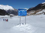 Signalisation dans la zone de la vallée