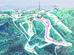 Plan des pistes Sljeme (Medvednica) – Zagreb