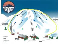 Plan des pistes Rotarun