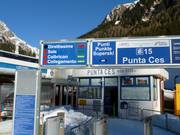 Informations à l’embarquement du télésiège