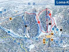 Plan des pistes Loma-Koli
