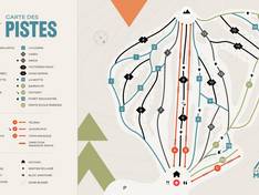 Plan des pistes Mont Vidéo