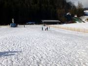 Zone d'entraînement près de la station de départ du télésiège 4 places