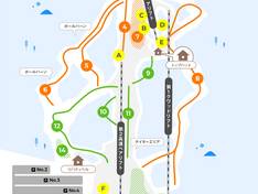 Plan des pistes Iizuna Resort