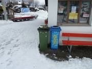 Poubelle près du télésiège Pradaschier