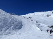 Piste intermédiaire Moräne