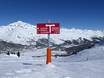 Alpes du Bernina: indications de directions sur les domaines skiables – Indications de directions Corvatsch/Furtschellas