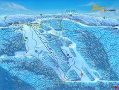 Plan des pistes Rašov (Klíny)