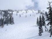 Terrain raide au télésiège Great Western Express