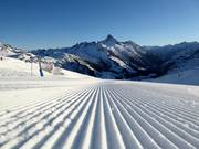 Piste parfaitement préparée à Warth-Schröcken