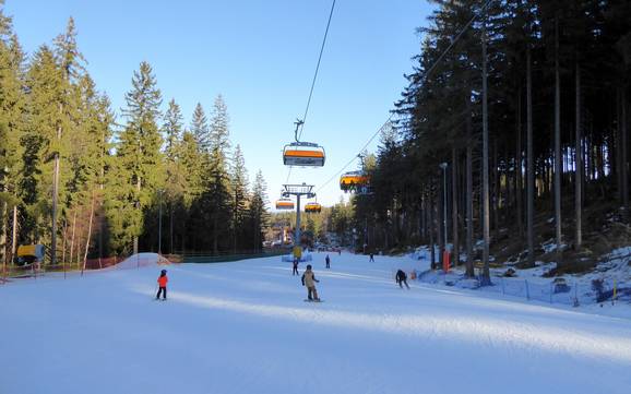 Skier en Pologne sud-occidentale