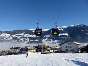 La télécabine Spieljoch démarre directement à Fügen.