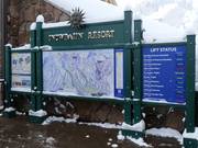 Panneau d'information dans la vallée