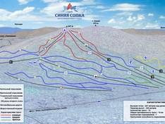 Plan des pistes Sinyaya Sopka – Artiom