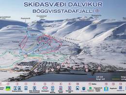 Plan des pistes Dalvík