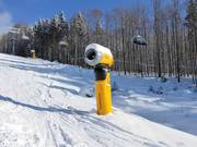 L’un des nombreux canons à neige performants de Mitterdorf
