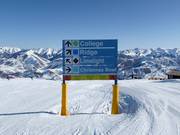 Signalisation des pistes dans le domaine skiable Bald Mountain à Sun Valley