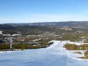 Vue sur le domaine skiable Nesfjellet