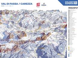 Plan des pistes Catinaccio/Ciampedie – Vigo di Fassa/Pera di Fassa