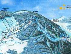 Plan des pistes Buková hora – Čenkovice/Červená Voda