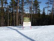 Signalisation des pistes dans le domaine skiable Idre Himmelfjäll