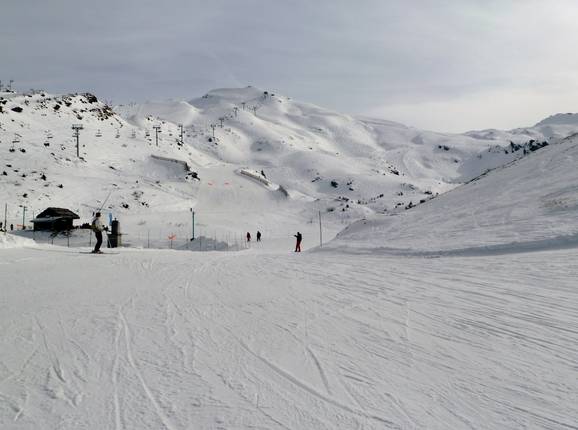 Descentes sur des pentes sans arbres