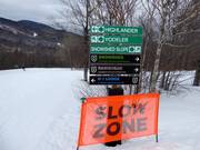 Signalisation des pistes dans le domaine skiable de Killington
