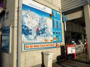 Panneau d'information moderne aux caisses