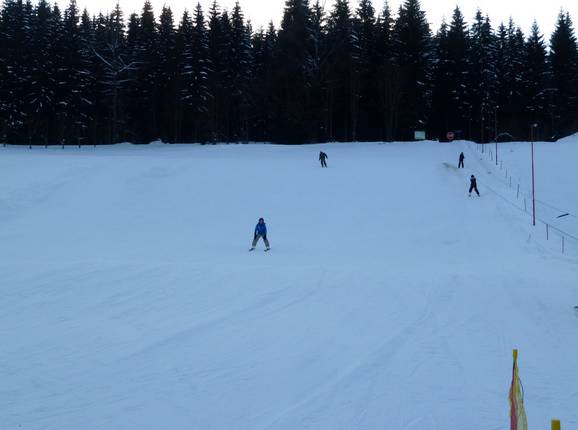 Vue sur la piste facile