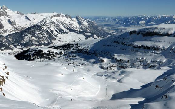 Le plus grand domaine skiable dans le Toggenbourg – domaine skiable Chäserrugg – Unterwasser/Alt St. Johann (Toggenburg)