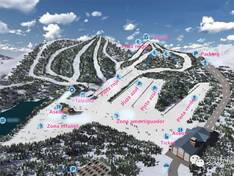 Plan des pistes Zhaojin