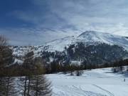 Vue sur les pistes de Pragelato