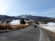 Trajet de l'autoroute jusqu'au domaine skiable Bromont