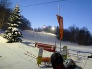 Vue depuis l’embarquement du télésiège sur la piste