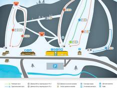 Plan des pistes Pilnaya
