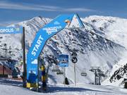 Départ de la piste raide Harakiri