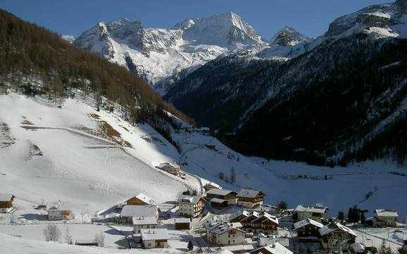 La plus haute gare aval dans les vallées de Tures et d'Aurina (Tauferer Ahrntal) – domaine skiable Riva di Tures (Rein in Taufers)