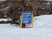 Signalisation des pistes dans le domaine skiable de Perisher