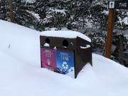 Tri des déchets dans la station de ski