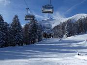 Vue de la station intermédiaire jusqu'à la station supérieure