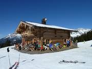 Refuge de montagne Holzknechtstub sur la piste 30 vers la Sinalco-Bahn