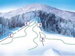 Plan des pistes Kandrše Vidrga