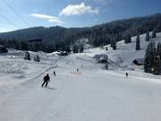 Piste facile Zeigerabfahrt dans la partie inférieure