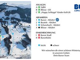 Plan des pistes Buron – Wertach