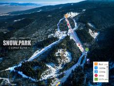 Plan des pistes Gyergyócsomafalva Snowpark